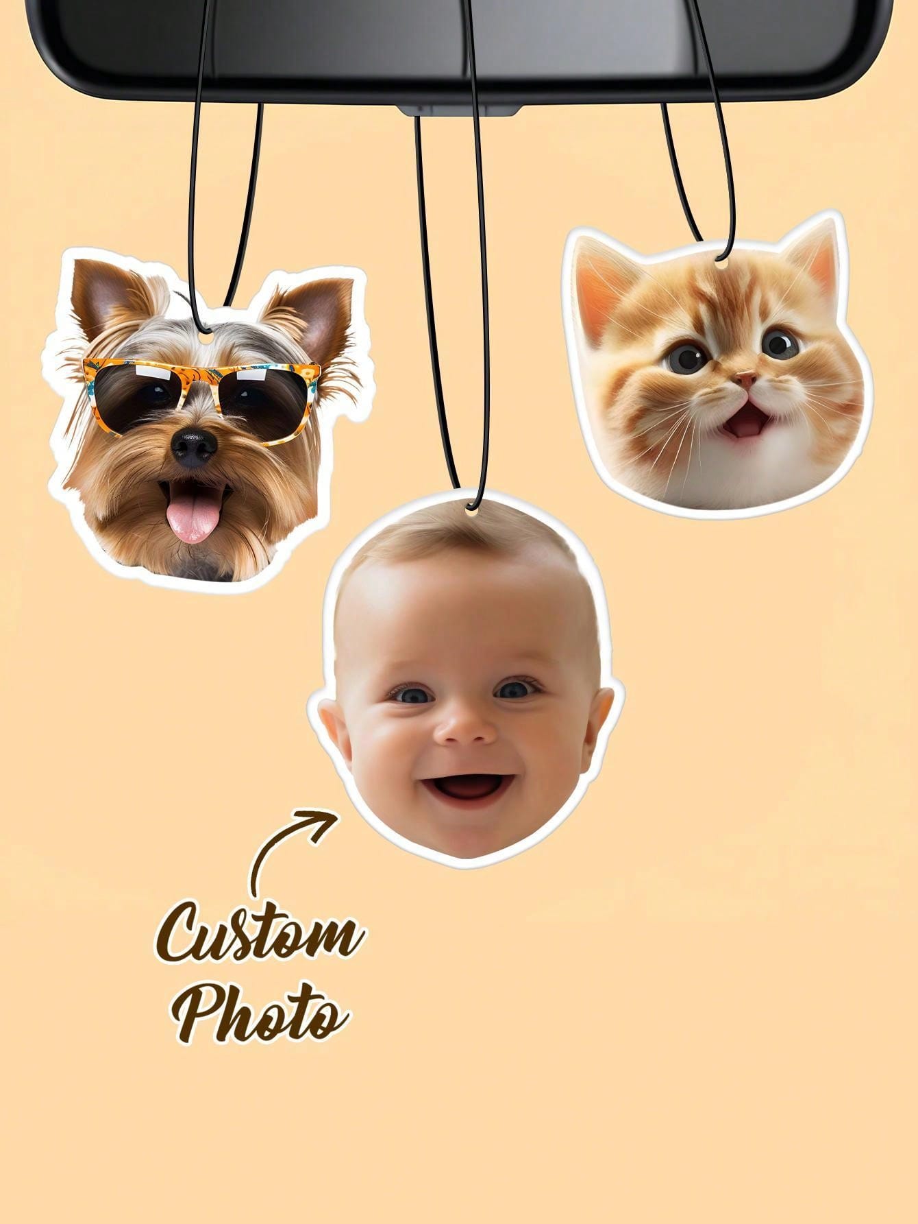 Car Accessories Walmart - Ambientador de carro com foto personalizada,