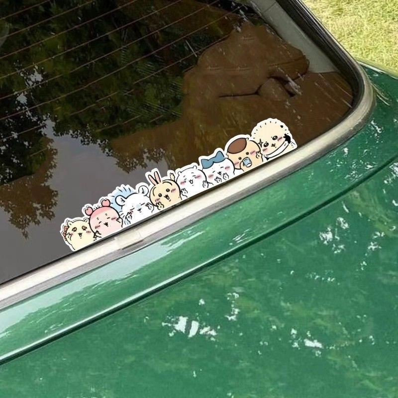 Car Accessories Girl - Adesivo Estático Kawaii Chiikawa para Vidro