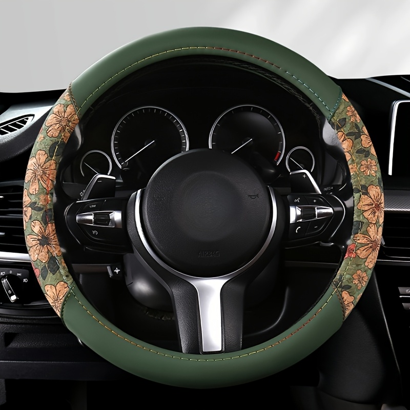 Car Accessories Cork - Capa de volante Napa com estampa