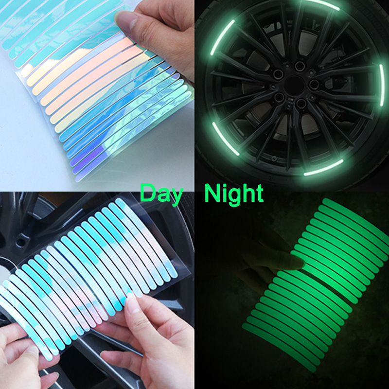 Car Accessories For Night Driving - 10/20/40PCS Adesivos Reflexivos Rodas de Carro