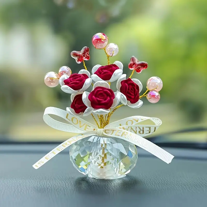 1pc cristal vidro rosa painel  - Car Accessories Walmart avaliação e preço