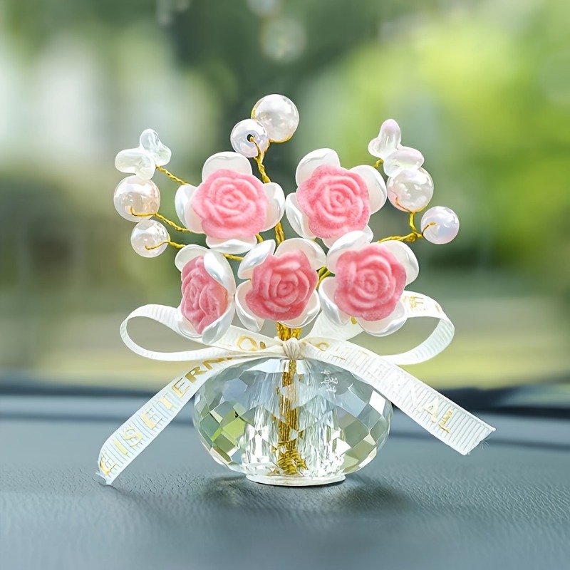1pc cristal vidro rosa painel  - Car Accessories Walmart avaliação e preço
