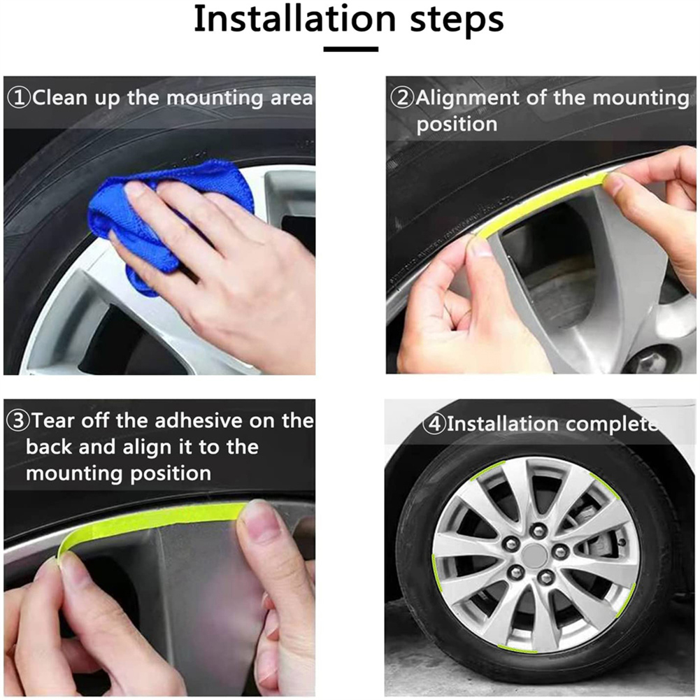 Conjunto de adesivos refletivo - Car Accessories For Night Driving avaliação e preço
