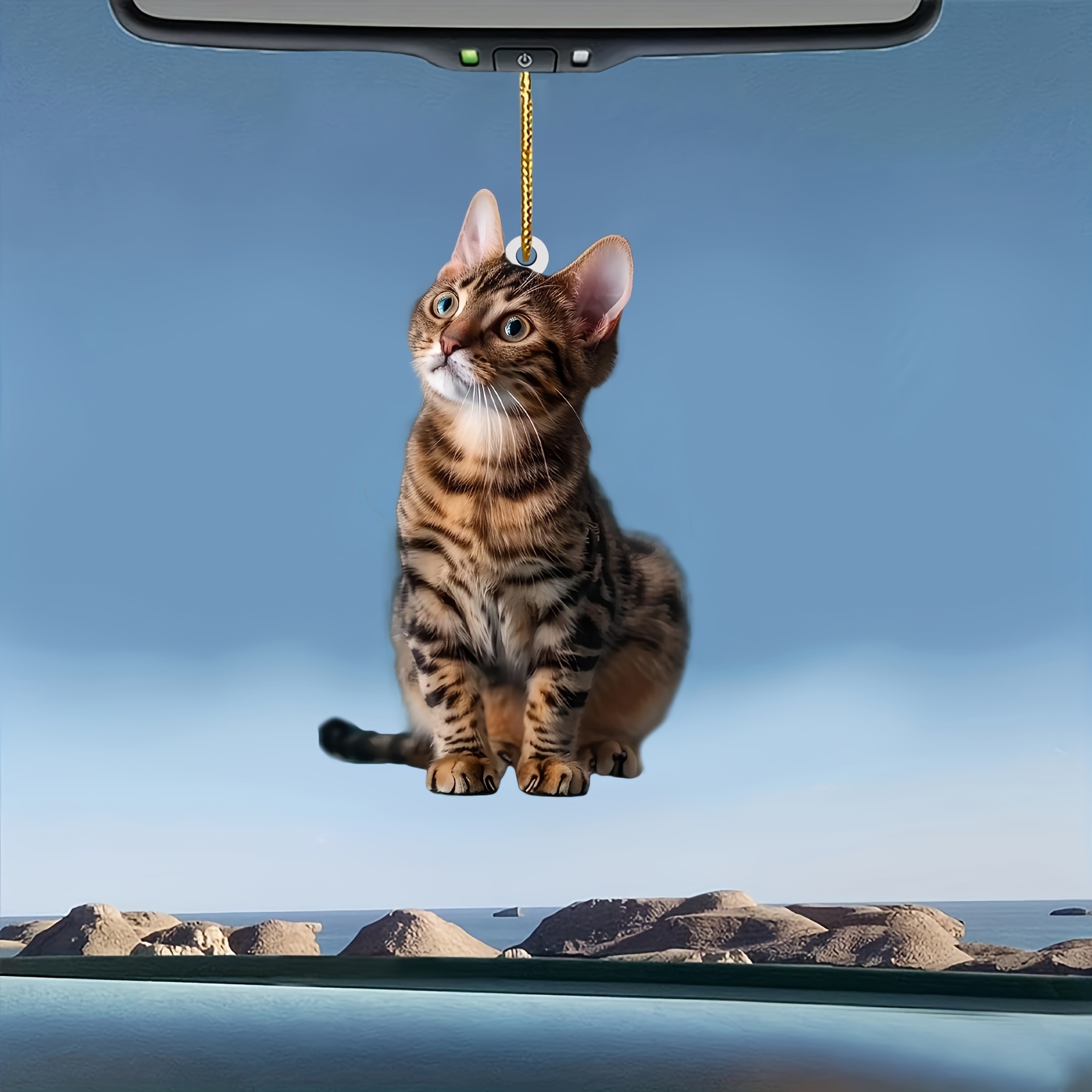 3 pçs 2d gato plano acrílico p - Car Accessories Walmart avaliação e preço