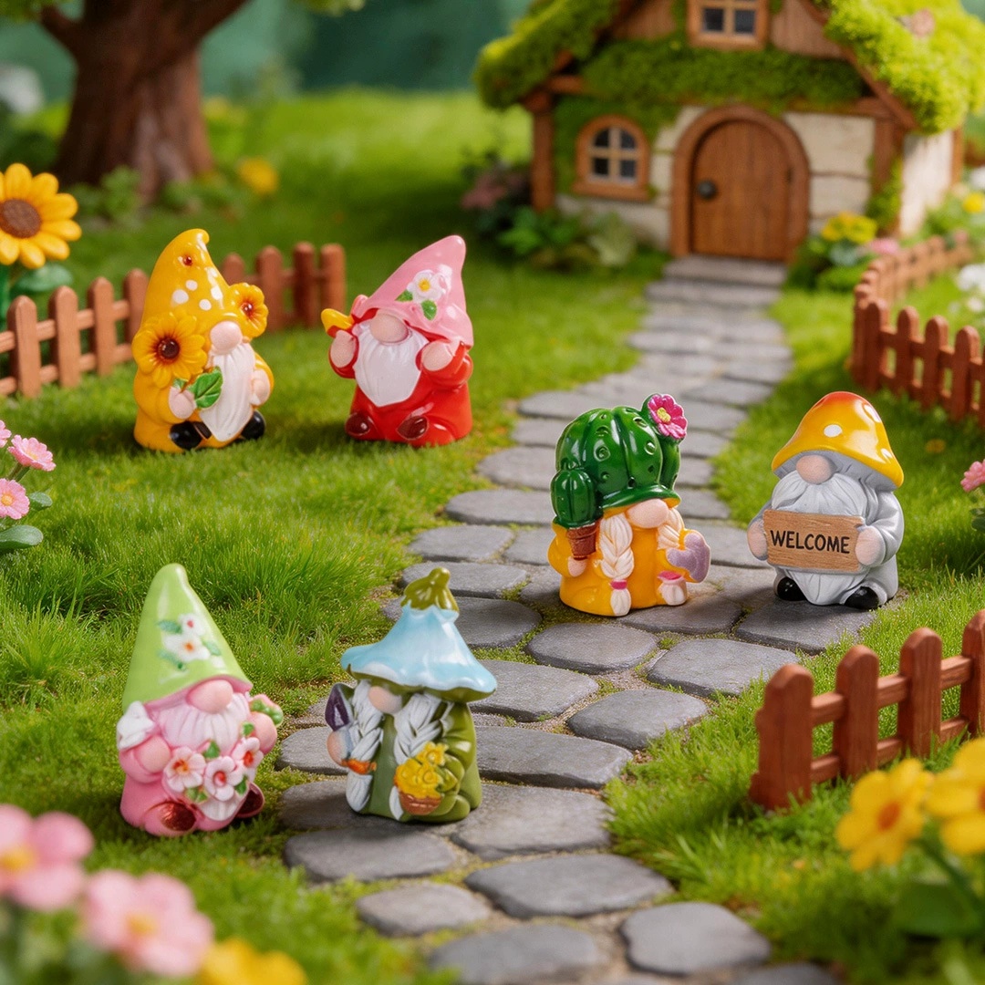 Mini Figuras de Gnomos em Resi - Car Accessories Walmart avaliação e preço