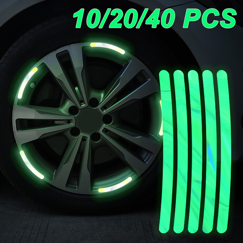 10/20/40PCS Adesivos Reflexivo - Car Accessories For Night Driving avaliação e preço